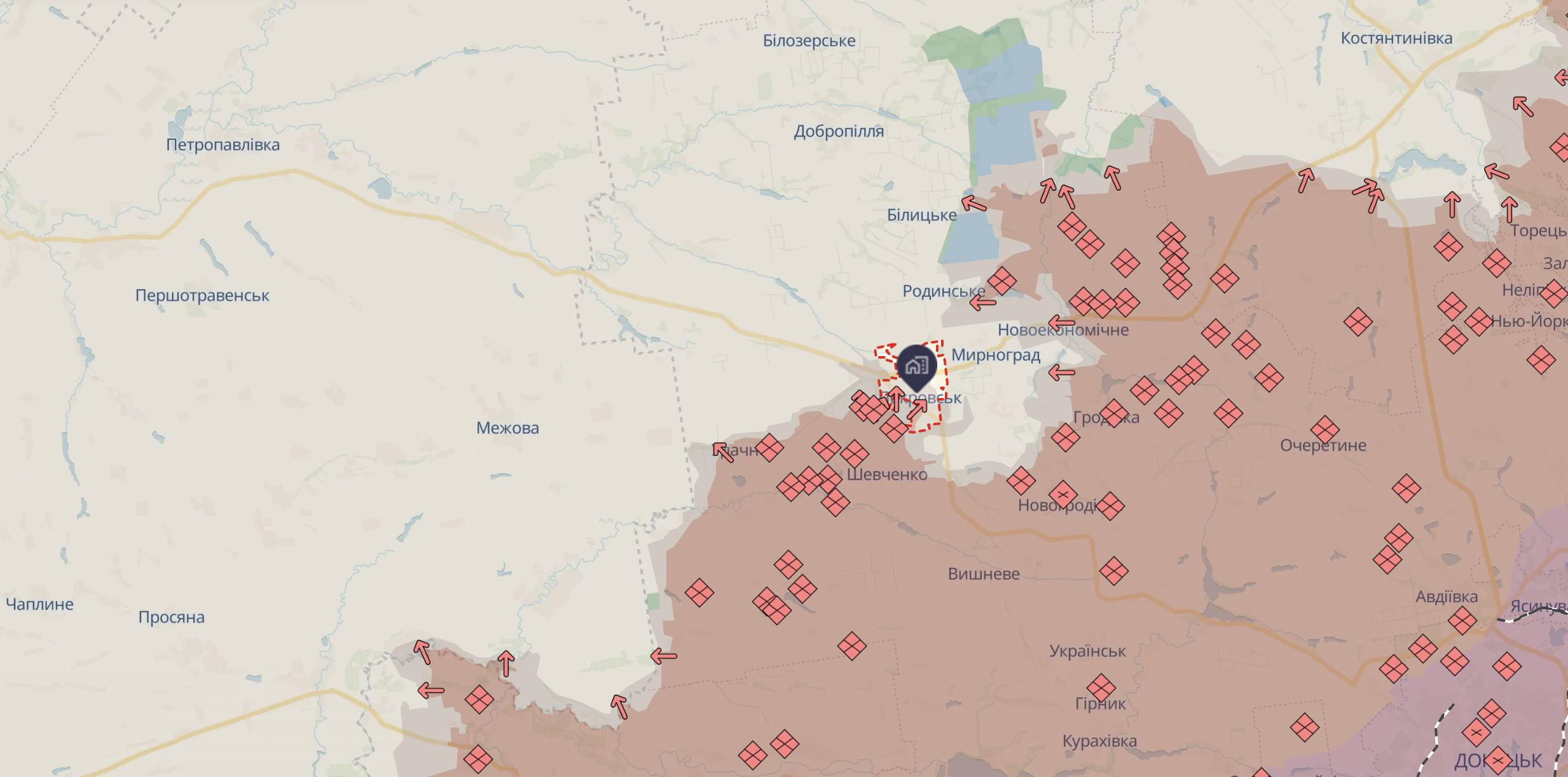 Ориентировочная карта боевых действий на 31 октября/DeepStateMap